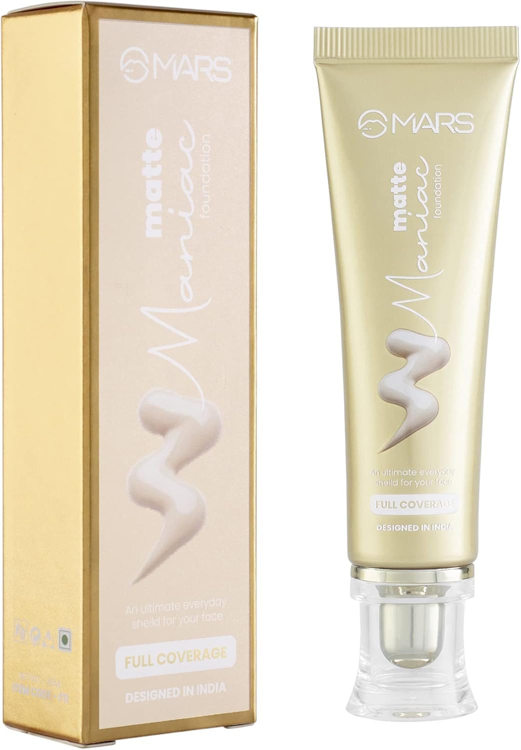 ars Matte Maniac Full Coverage Foundation Waterproof F11 45ml (Pack of 1) | Soft Matte Foundation | Light Weight | Long Lasting | Makeup Foundation. (102#-Beige, Free Size)-picture-26