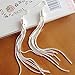 Nusthamon Vintage Long Earrings Silver Color Tassel Earrings Earrings Fashion Jewelry for Women Best Gift 2017