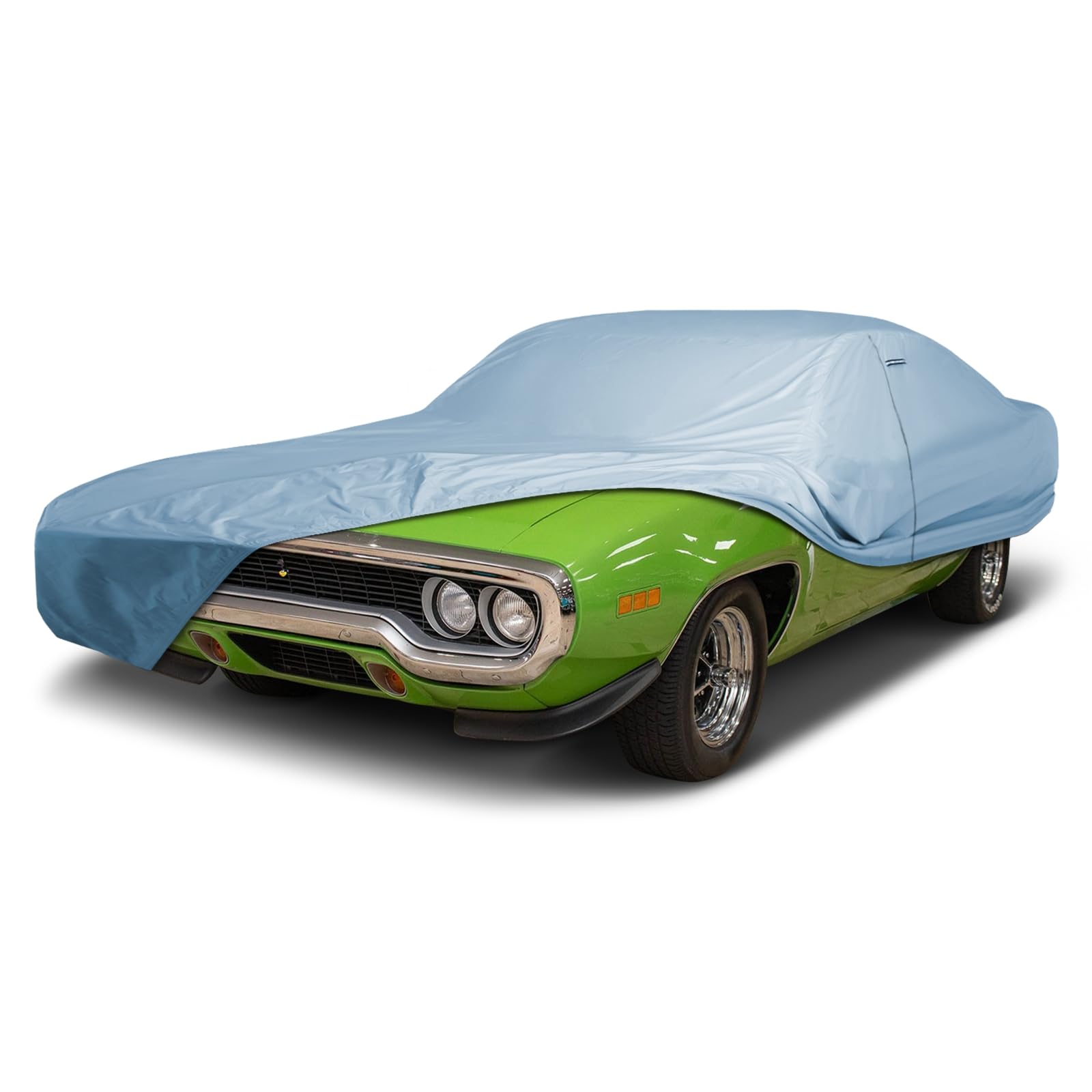 iCarCover Custom Car Cover for Plymouth Roadrunner, Waterproof All-Weather Rain Snow UV Sun Protector Full Exterior Indoor Outdoor Car Cover with Strap (Year Fits 1968-1972) Sky Gray 73. Plymouth Roadrunner 1968-1972