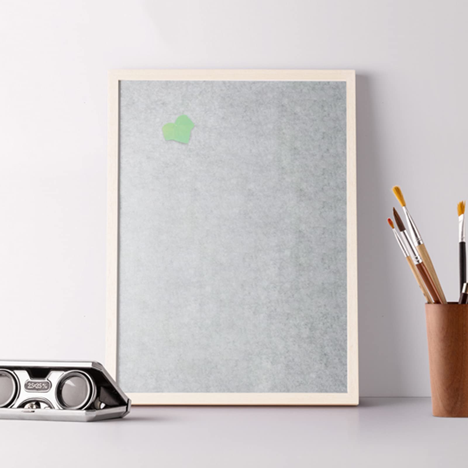 Kleine Filz Pinnwand 30X40CM Graue Filz Bulletin Board, 2er-Pack, Holzrahmen, Für Wanddekoration Der Home Office-Schule