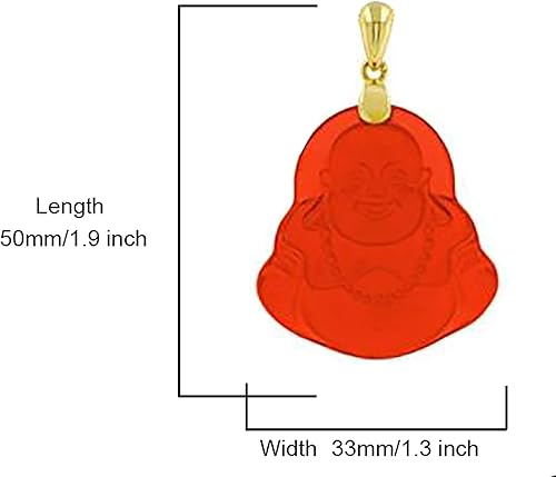 Miniatura 2 de Colgante de jade rojo de Buda feliz, certificado genuino de jade de jadeíta de grado A hecho a mano, medallón de Buda, dije de Buda, colgante
