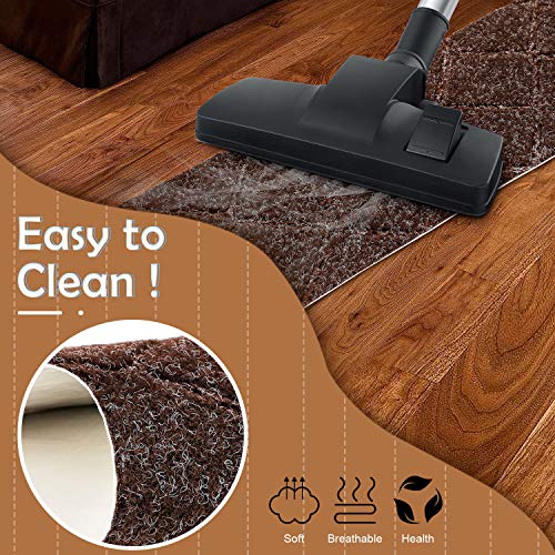 Seloom Stair Treads Carpet Non-Slip with Non Skid Rubber Backing Specialized for Indoor Wooden Steps, Removable Washable Step Runners Perfect for Dogs,Elders and Kids