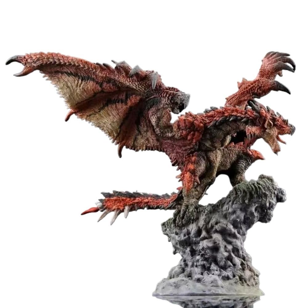 Zengon Multicolor Rathalos King Of The Skies Figure - 30Cm Tall Wyvern Statue, Hunter Series Collectible Display Piece