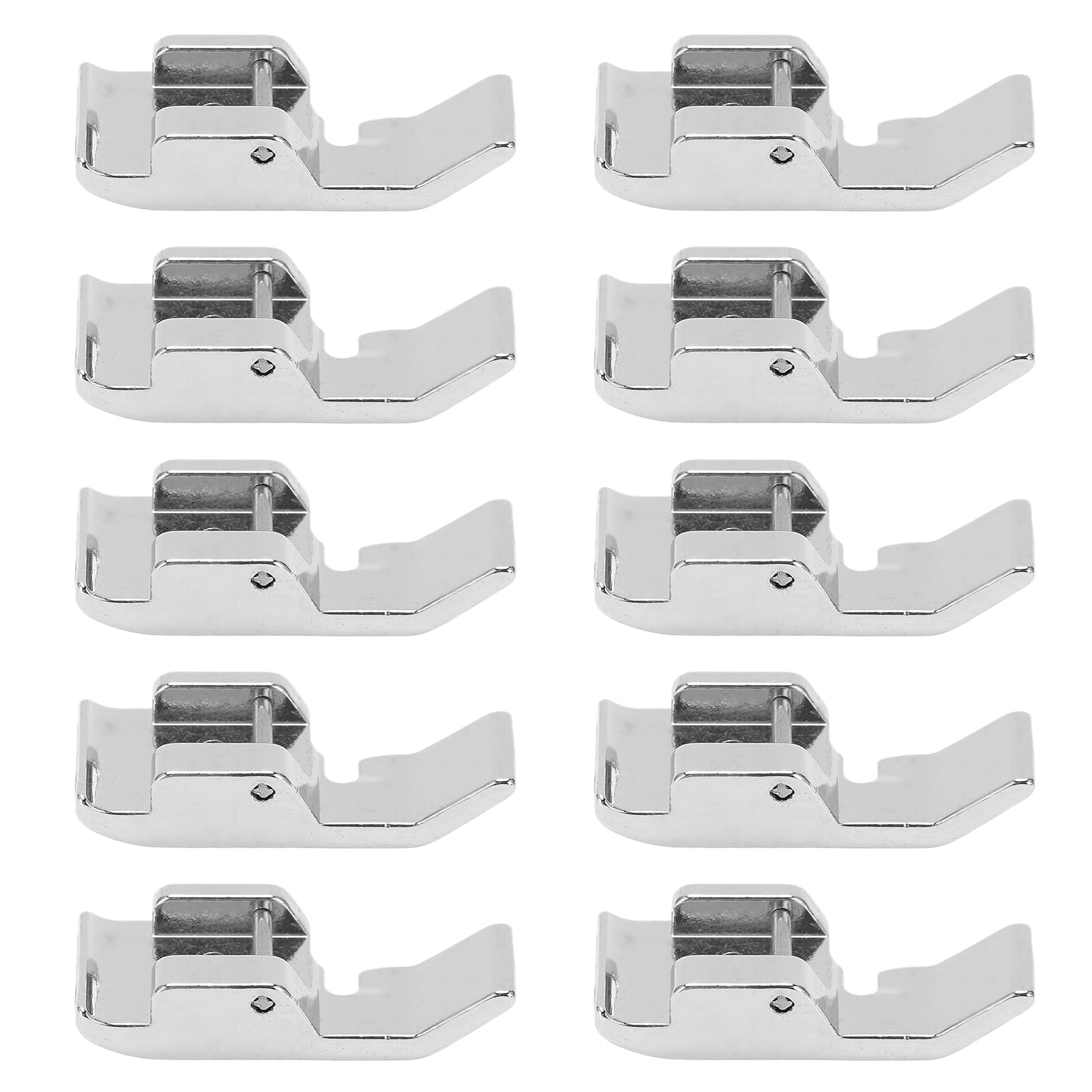 Presser foot， 10PCS Sewing Machine Zipper Foot, Stainless Steel Presser Set,Compatible with Most Home Machines for Invisible Zippers