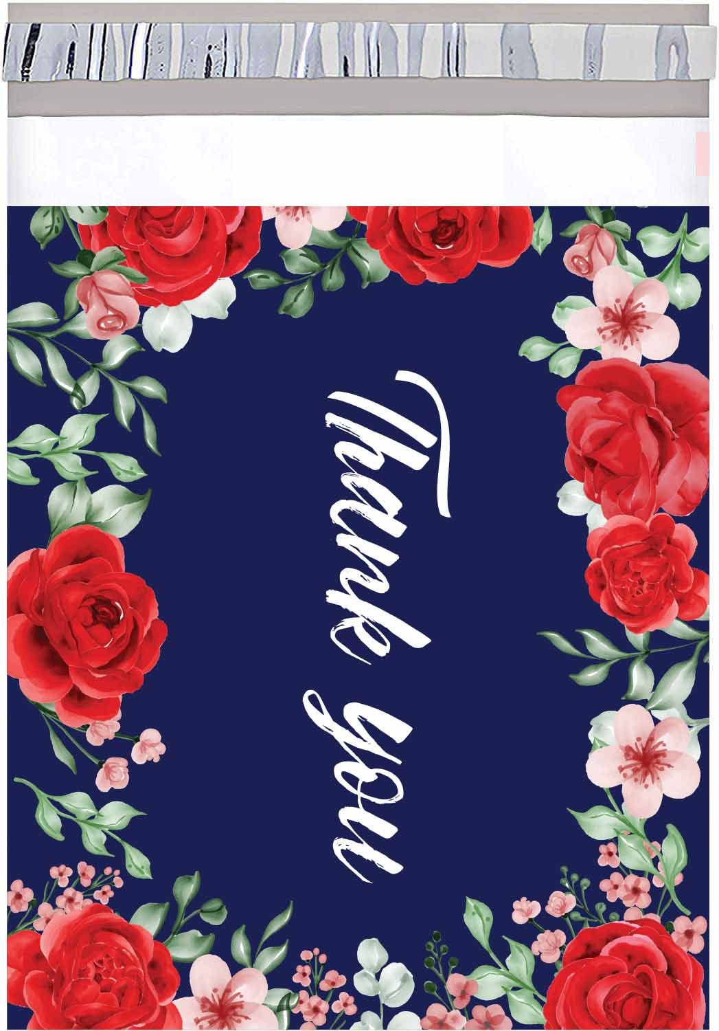 ODOD Tamper proof poly Packaging courier bag Poly mailer Rose thank you design envelope cover self Sealable 14 * 19.5 inch (35.56cm * 49.53cm) (Pack of 50) (B09NRRVNQZ) Amazon Price History, Amazon Price Tracker