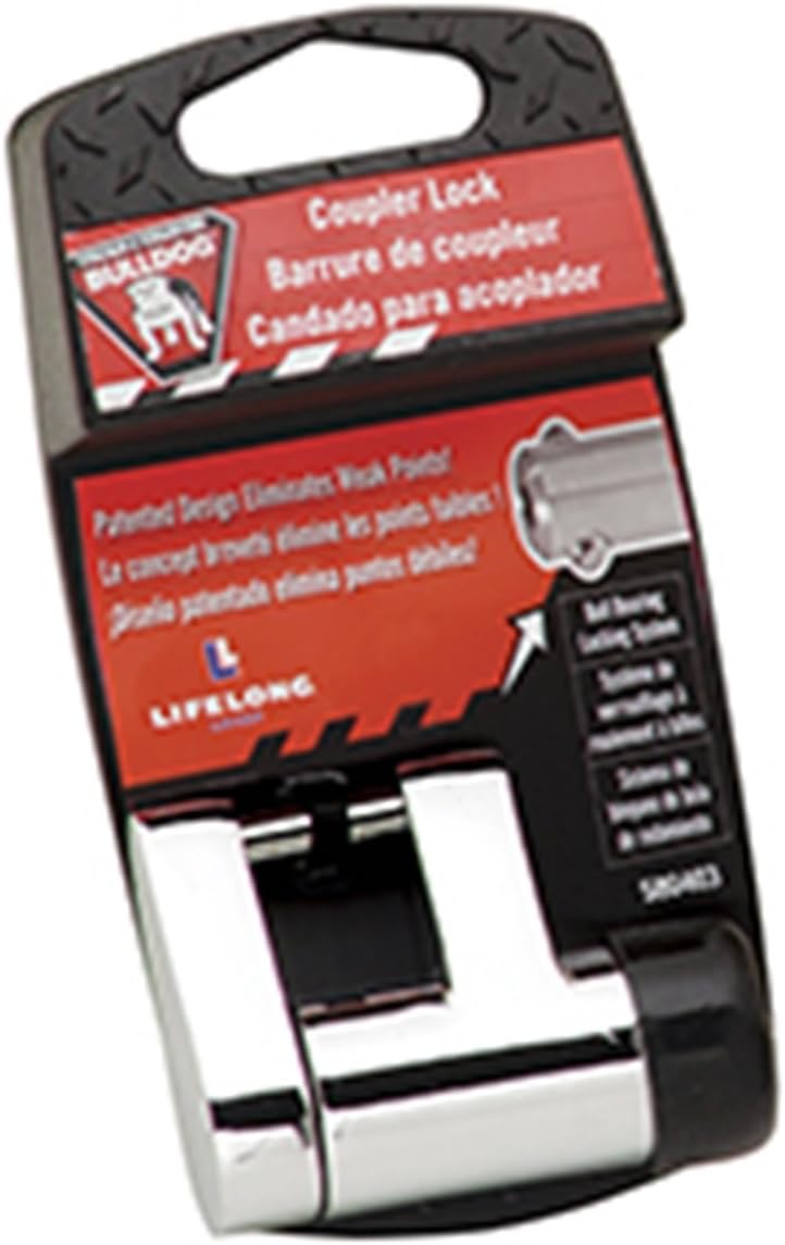 BULLDOG 580403 Chrome Coupler Lock