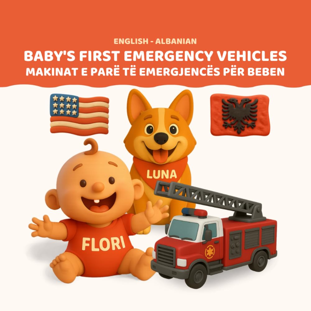 Baby's First Emergency Vehicles - Makinat e Para të Emergjencës për Beben | English-Albanian Bilingual Children's Book | 32 Emergency Vehicles | Ages ... Luna – Baby's First Words (English-Albanian))