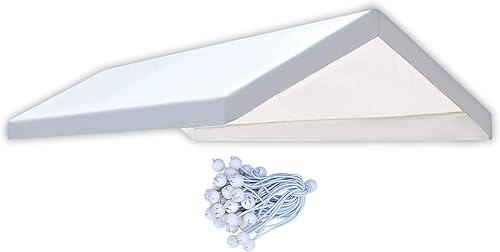 YardGrow Cubierta de toldo de repuesto para cochera de 10 x 20 pies para tienda de campaña, cubierta de refugio de garaje con bolas elásticas (solo