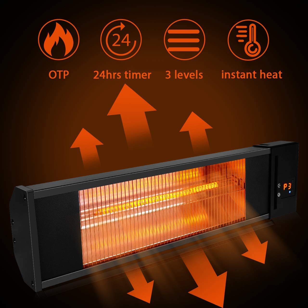 Patio Heater - Trustech PW15R : Amazon.ca: Patio, Lawn u0026 Garden