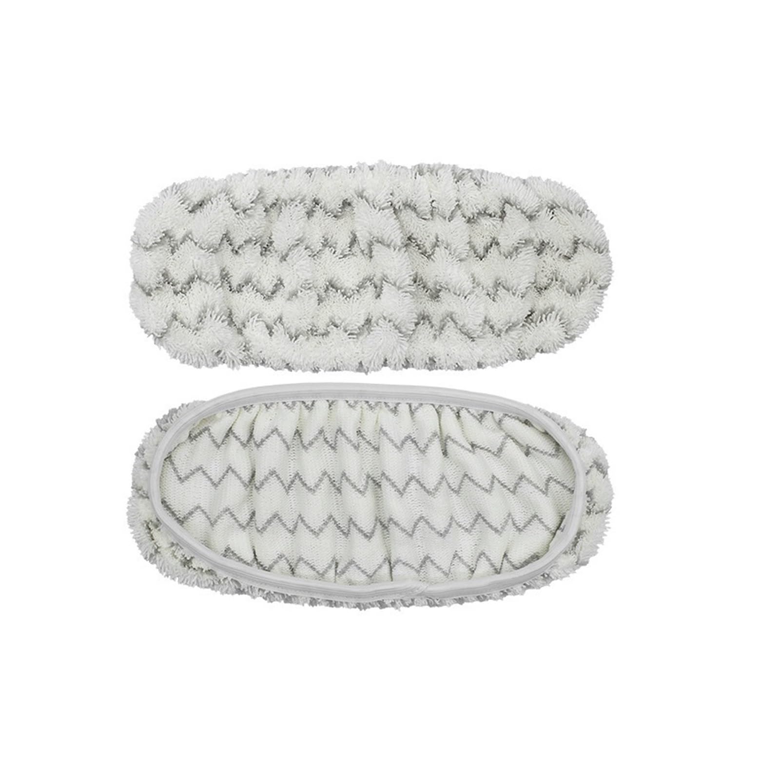 2pcs Reusable Microfiber Mop Pads ，Compatible For Swiffer， Sweeper XL Dry Sweeping Wet Mop Cloths Replacement Sweeping Mopping Pad Refill(Gray-white)