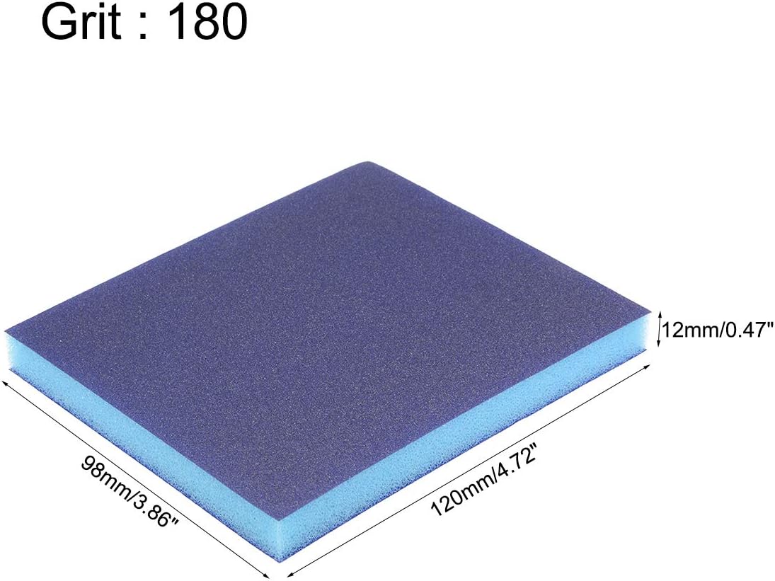 Top Brands uxcell uxcell Sanding Sponge Sanding Blocks 180-Grits Medium Grit Sand Block Pad for Metal/Drywall/Wood 4pcs