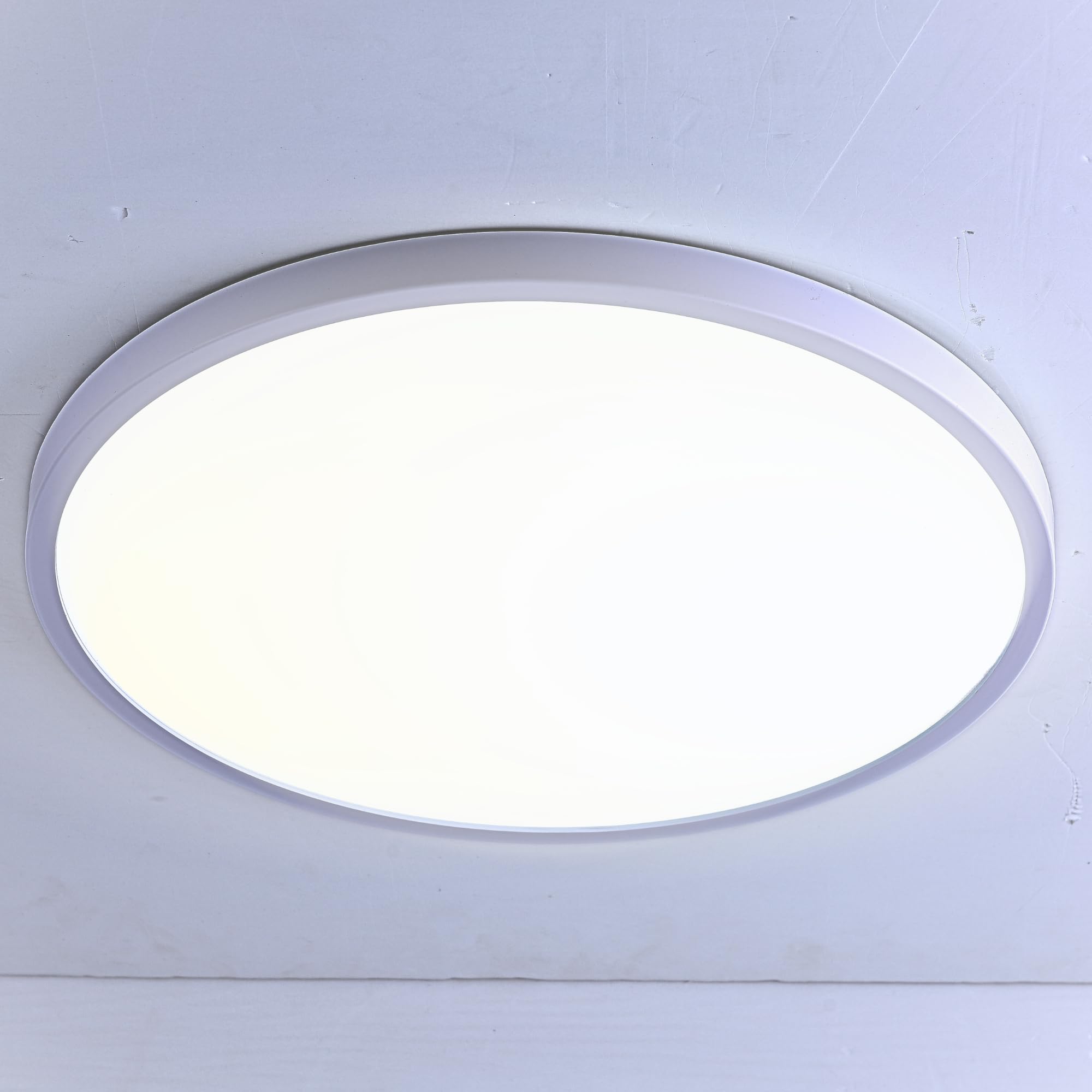 Oneglobal 6000K Cool Daylight Masled 6000K 24W Led Ceiling Lights | 2160Lm, 23Cm, Cool Daylight, 150W Equivalent | Ideal For Bathroom, Kitchen, Bedroom, Living Room, Office, Garage