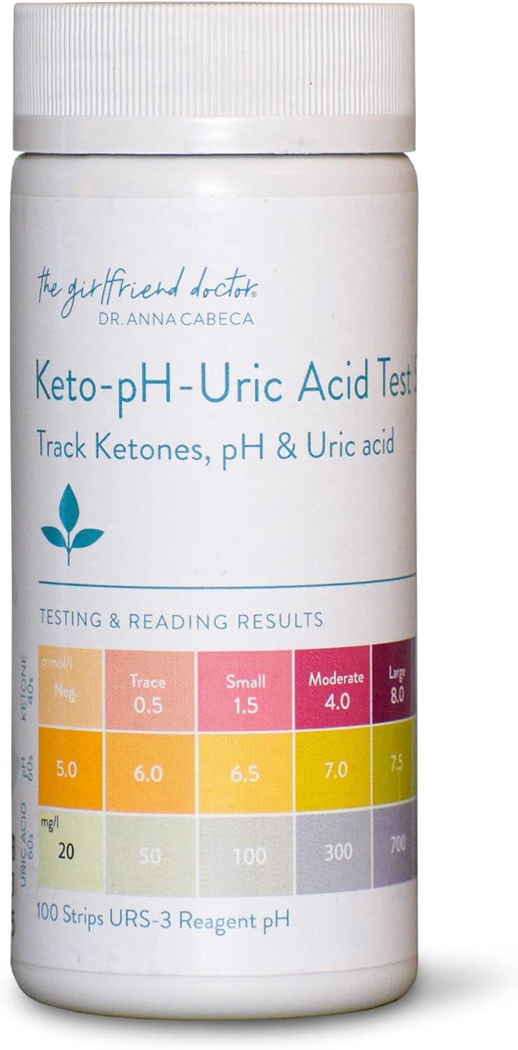 KetopH Urine Test Strips 3in1 Ketone + pH + Uric Acid