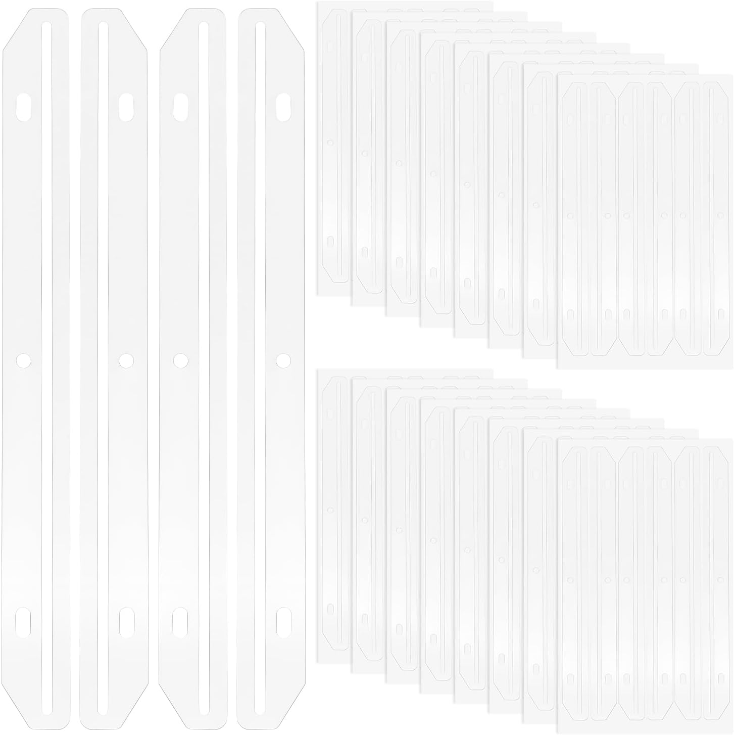 SAVITA 60pcs 3 Hole Punched Magazine Holders, Magazine Holder for 3