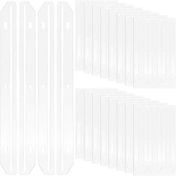 60pcs 3 Hole Punched Magazine Holders, Magazine Holder for