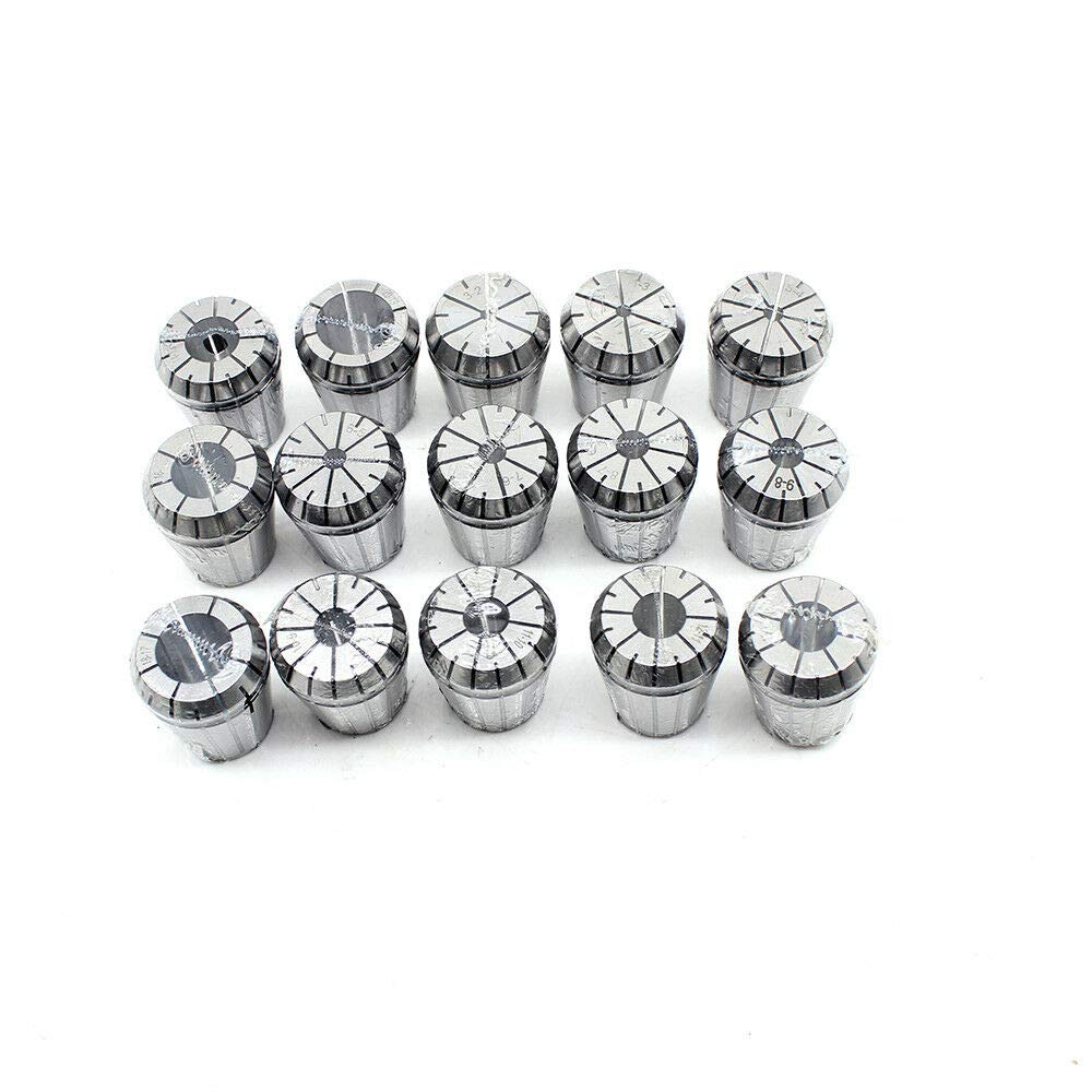 Juego de 15 pinzas de sujeción ER32, metal MT3 ER32 M12, mandril para fresadora CNC