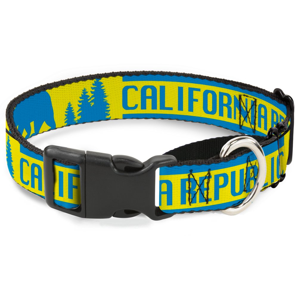Collier martingale Cali Yellow Orange Buckle Down pour la sécurité des chiens