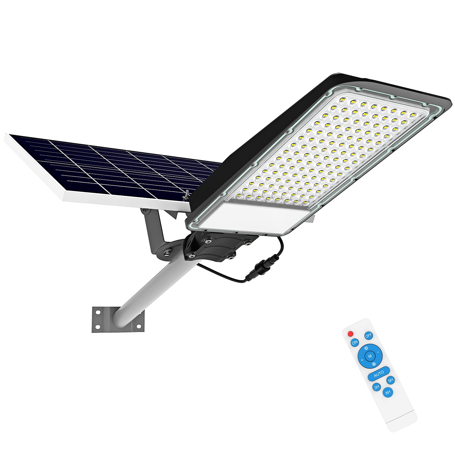 Photo 1 of *PARTS ONLY-SOLAR PANEL CRACKED*
TENKOO 300W Solar Street Flood Light USED