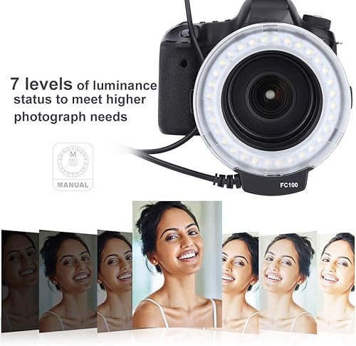 Miniatura 3 de Paquete de flash LED 5500k FC-100 portátil con controlador de flash flash LED universal 32 cuentas de lámpara LED Kit de luz de relleno para cámara