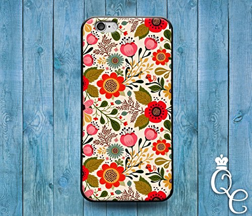 BoutiqueHouse iPhone 4 4s 5 5s 5c SE 6 6s plus iPod Touch 4th 5th 6th Gen Fun Cute Vintage Flower Floral Pink Red Bird Nature Phone Cover Gir Pretty Case(iPhone 5/5s)
