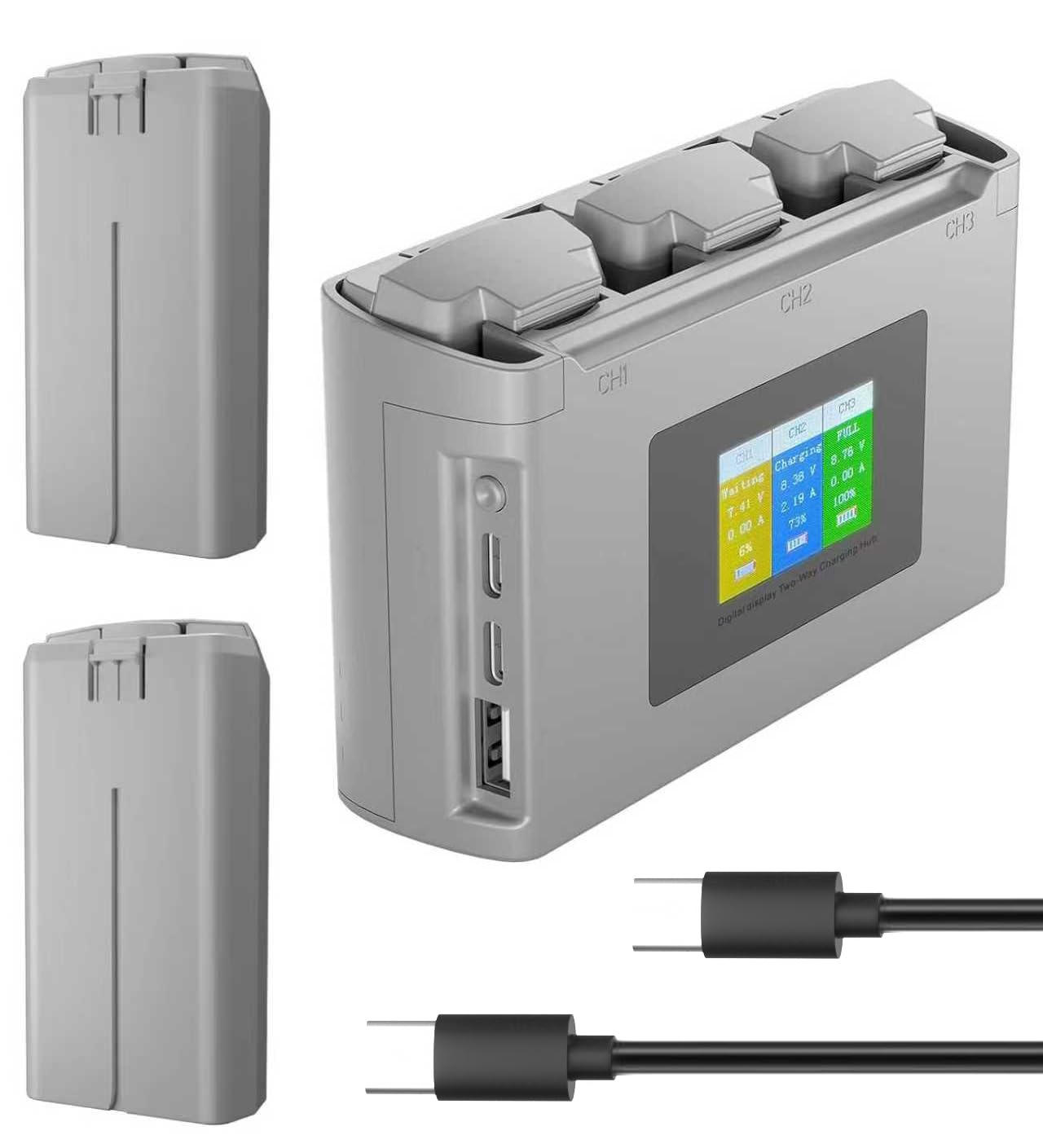 Amazon.com: YATEOO Intelligent Battery 2400mAh(2-Pack) with Bi