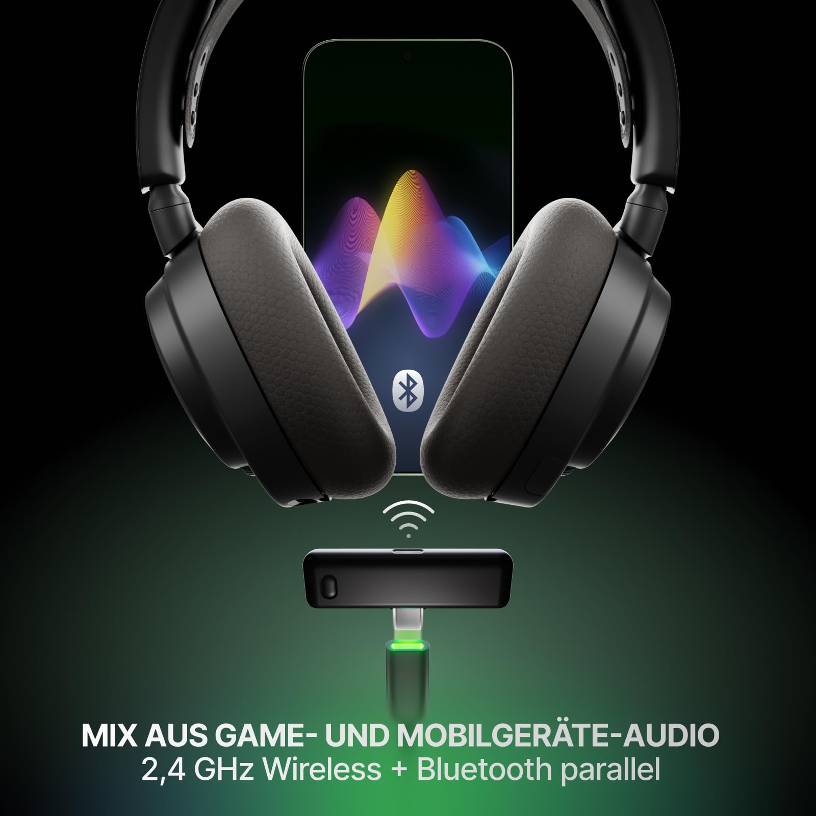 SteelSeries Arctis Nova 7X Wireless Gen 2 Xbox Headset - Gaming Headset Wireless - 2,4 GHz+ Bluetooth - Schwarz