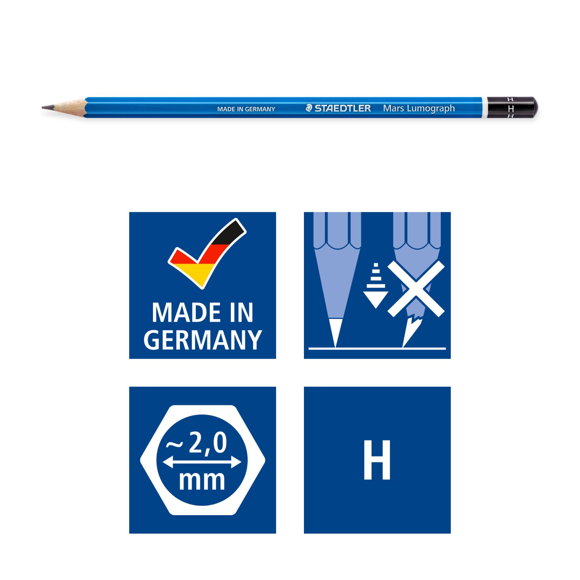 Staedtler 100-H Mars Lumograph Kurşun Kalem