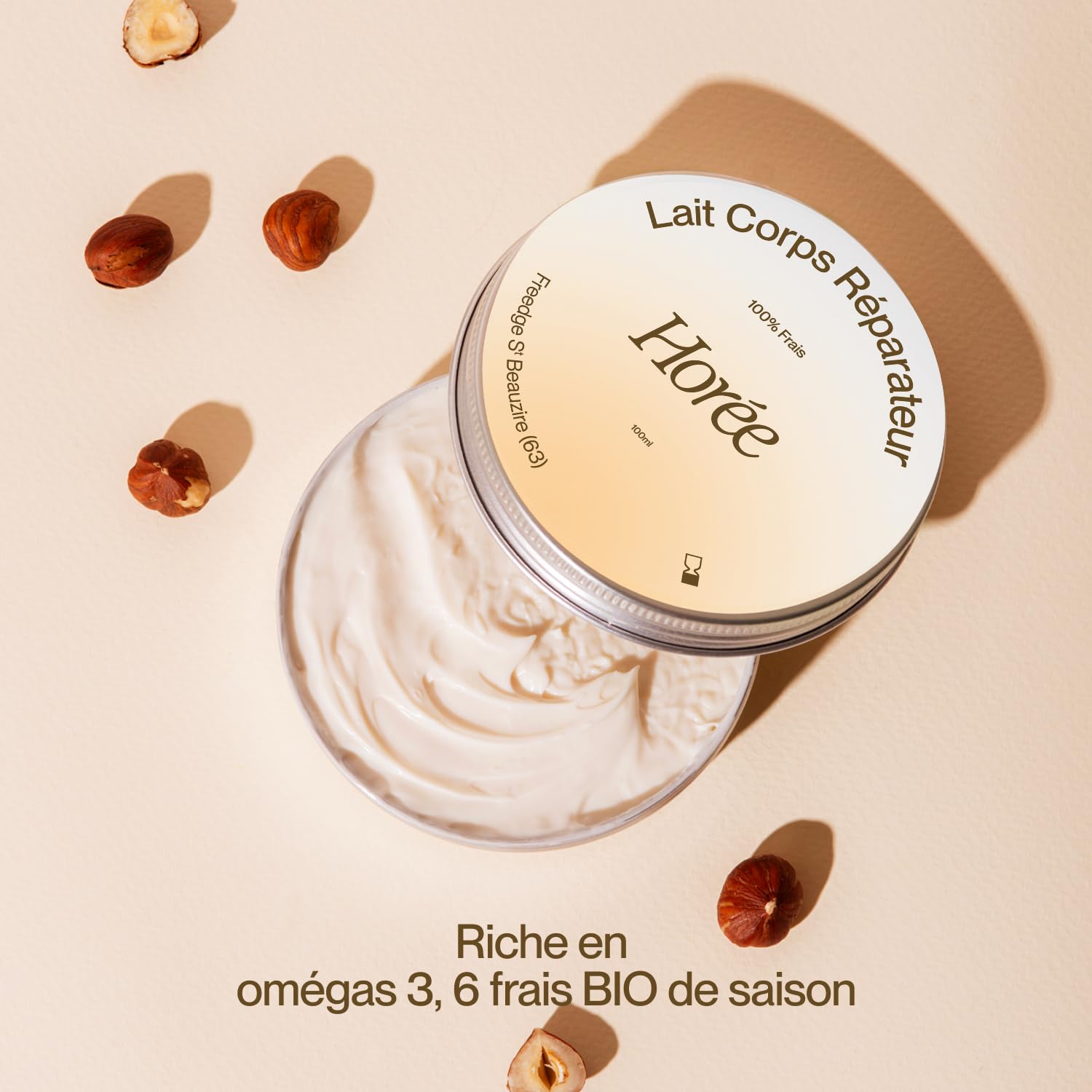 HORÉE - Coffret Cadeau - 3 Soins du Corps Réparateurs - Répare & Apaise - Lait Corps + Huile Visage & Corps + Baume Multi-usages - 100% Frais & d'Origine Naturelle - Vegan - Peaux sèches à très sèches
