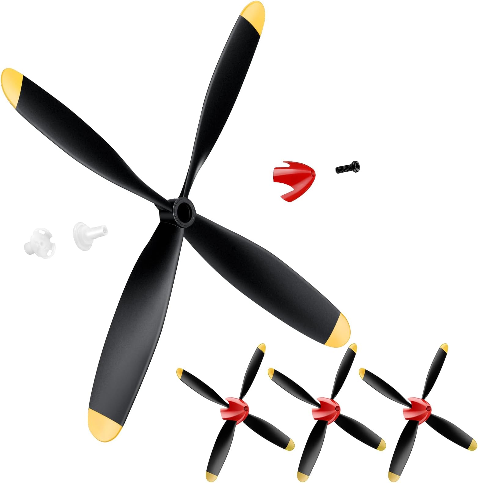 10 Paar RC Propeller 5045 - 5x4.5 Zoll 3-Flügel, Orange, Für Multi-Rotor