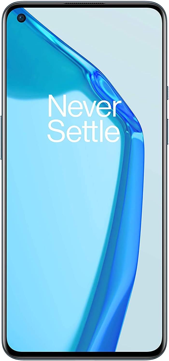 OnePlus 9 5G Dual LE2110 128GB 8GB RAM Factory Unlocked (GSM Only | No CDMA – not Compatible with Verizon/Sprint) China Version | Arctic Sky (Blue)