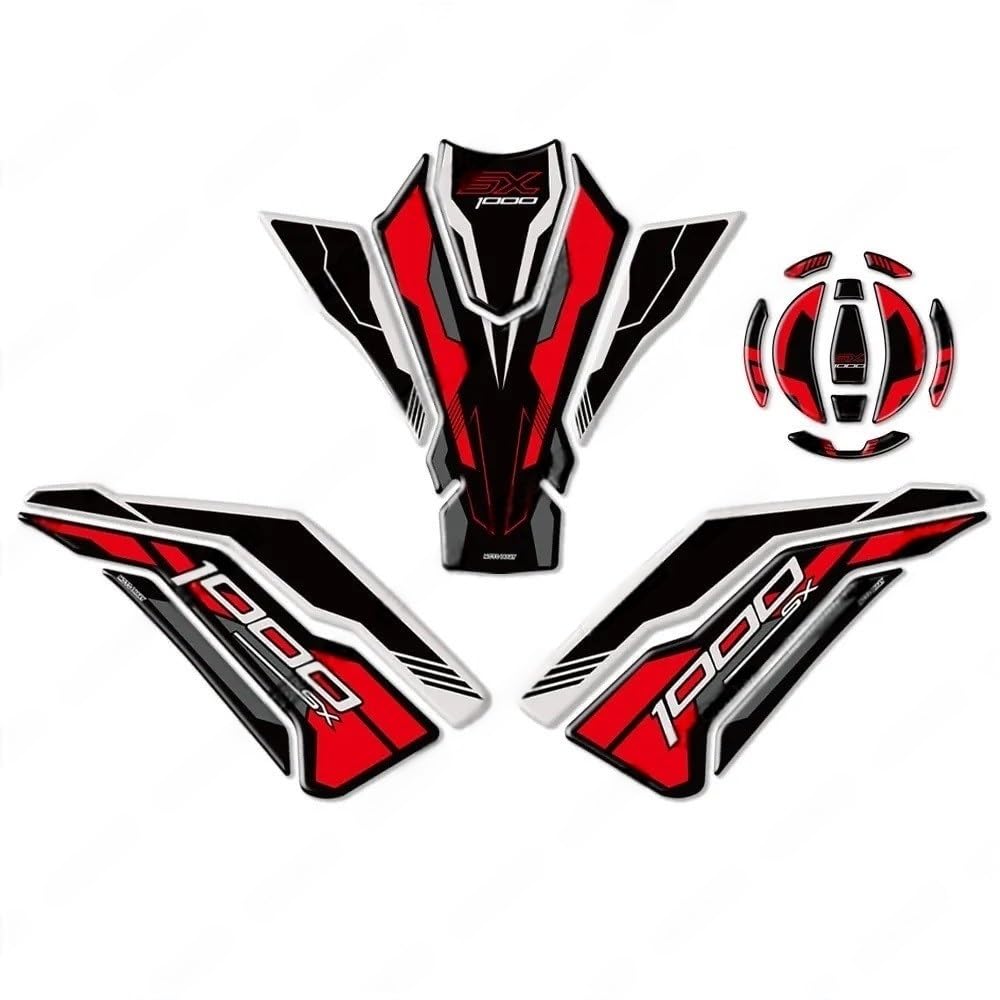 for Kawas&AKI Z1000SX Z 1000SX Ninja 1000 SX 2017-2024 Fuel Tank Sticker Oil Gas Cap Decal Cover Protector Tanks Pad Protector