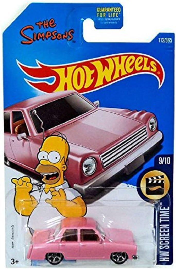Hot Wheels 2017 HW Screen Time The Simpsons Family Car 112/365, Pink