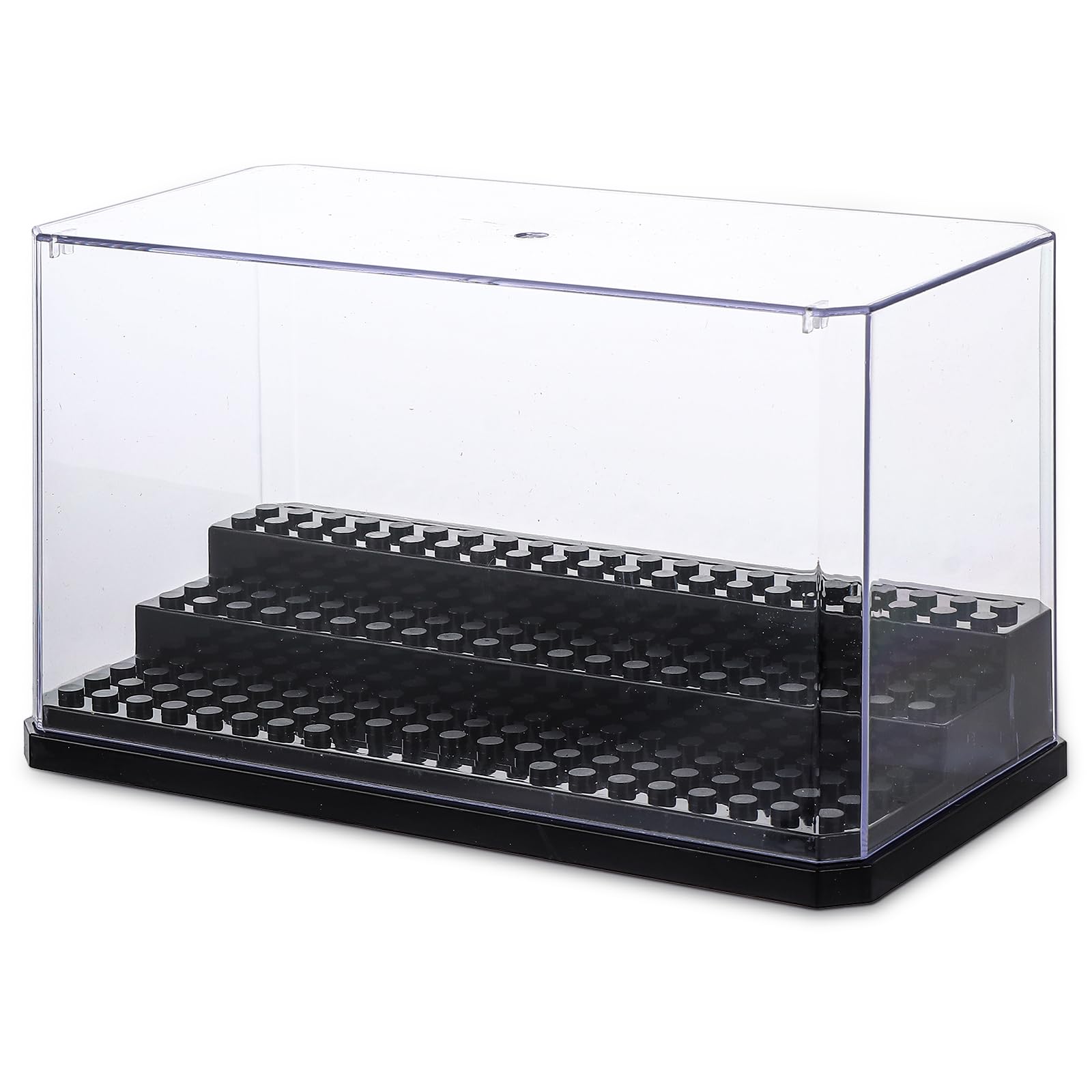ASelected Acrylic Display Case, Mini Figures Showcase, 3 Layers Dustproof Acrylic Display Case for Mini Figures, Brick Block Action Figures, Storage Display