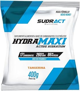 Hydramaxi Isotônico em Pó - 400g Refil Tangerina - Sudract Nutrition, Sudract, 400g
