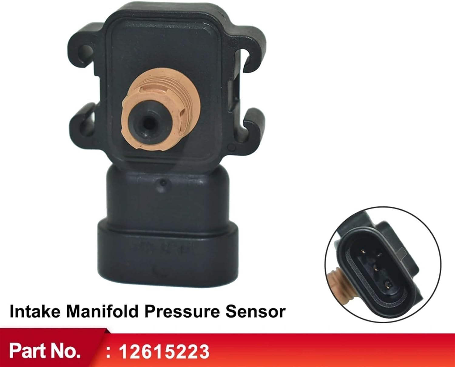 Intake Manifold Pressure Sensor 12615223 Compatible With Buick Pontiac 1996-2011 Car Accessories