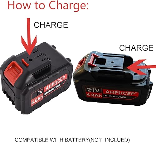 Miniatura 4 de Cargador de batería de litio de repuesto 21V 2A para AHPUCEP Weed Wacker Mini Motosierra Weed Eater cortadora de césped inalámbrica recortadora de