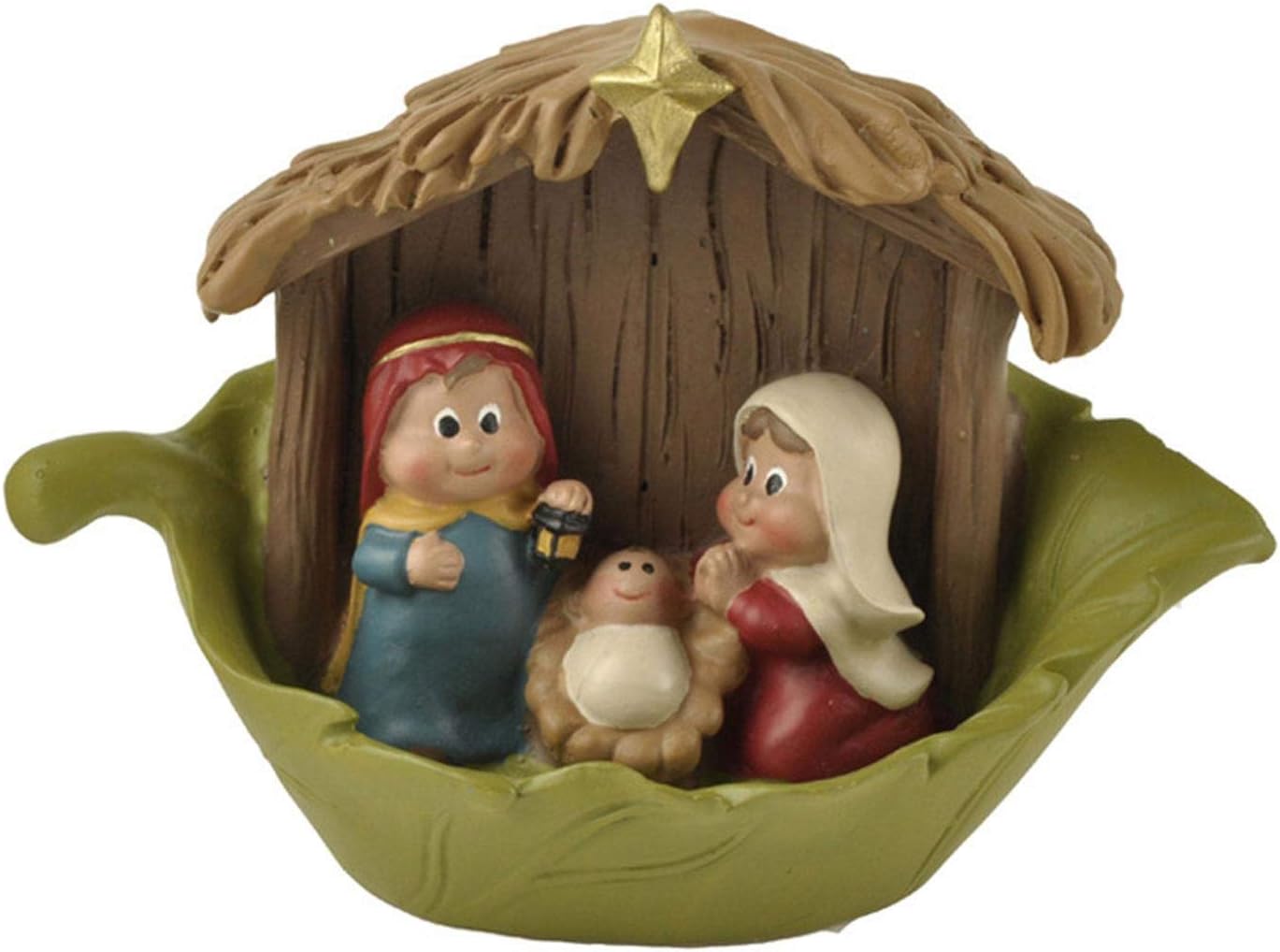 Nativity Set Holy Family Figurines, Nativity Resin Christmas Decoration Set, Mini Baby Jesus Religious Nativity Figurine Gift, Baby Jesus Crib Figurines, Nativity Statue Scene