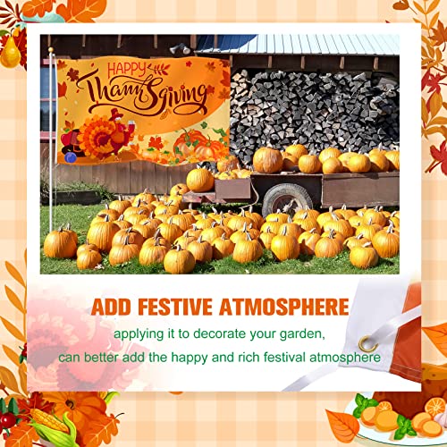 Thanksgiving Flag 3 X 5 Ft Fall Garden Flag Turkey Garden Yard Decor Flag Indoor Outdoor Thanksgiving Flag Large Polyester Holiday Flag For Dorm Room Decor (Thanksgiving Style) #TOP28