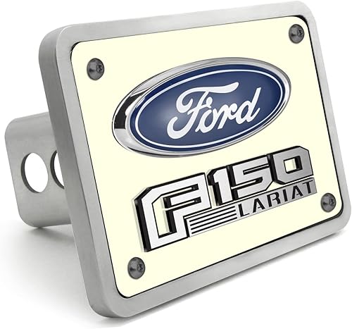 Hecho para Ford F-150 Lariat 3D Logo Night Glow Luminiscente Billet aluminio 2 pulgadas remolque enganche cubierta