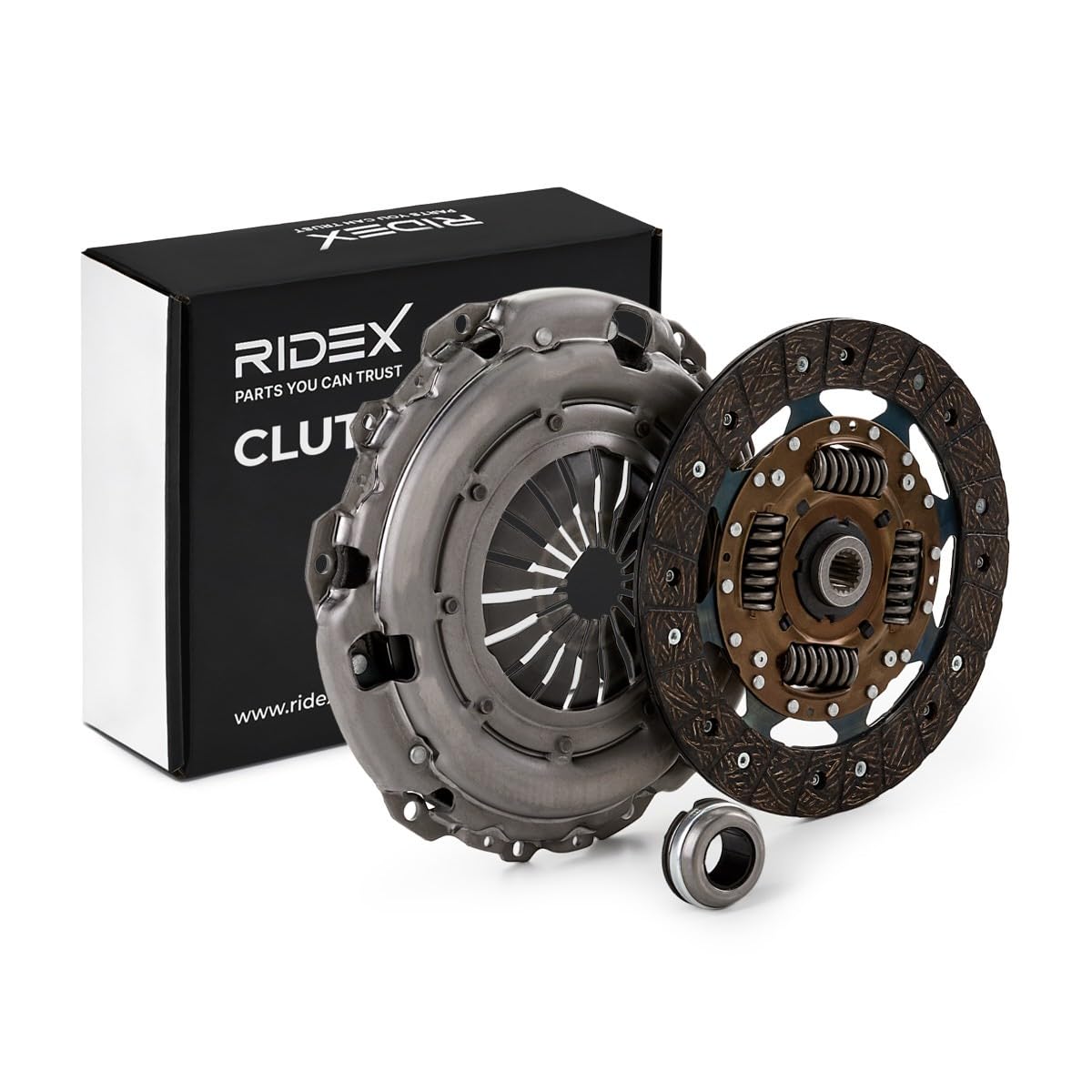 RIDEX 479C0087 Kit d'embrayage avec mécanisme d'embrayage avec butée de débrayage avec disque d'embrayage Compatible avec FIAT Scudo II 270, 272