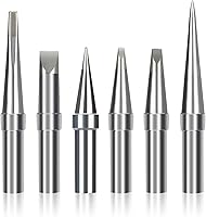 Vista 1 de 6 puntas de soldadura para soldador Weller ET, puntas de repuesto para WES51/50, WESD51, PES51/50, WE1010NA WCC100 LR21 ET Tip Series (6PCS-01)