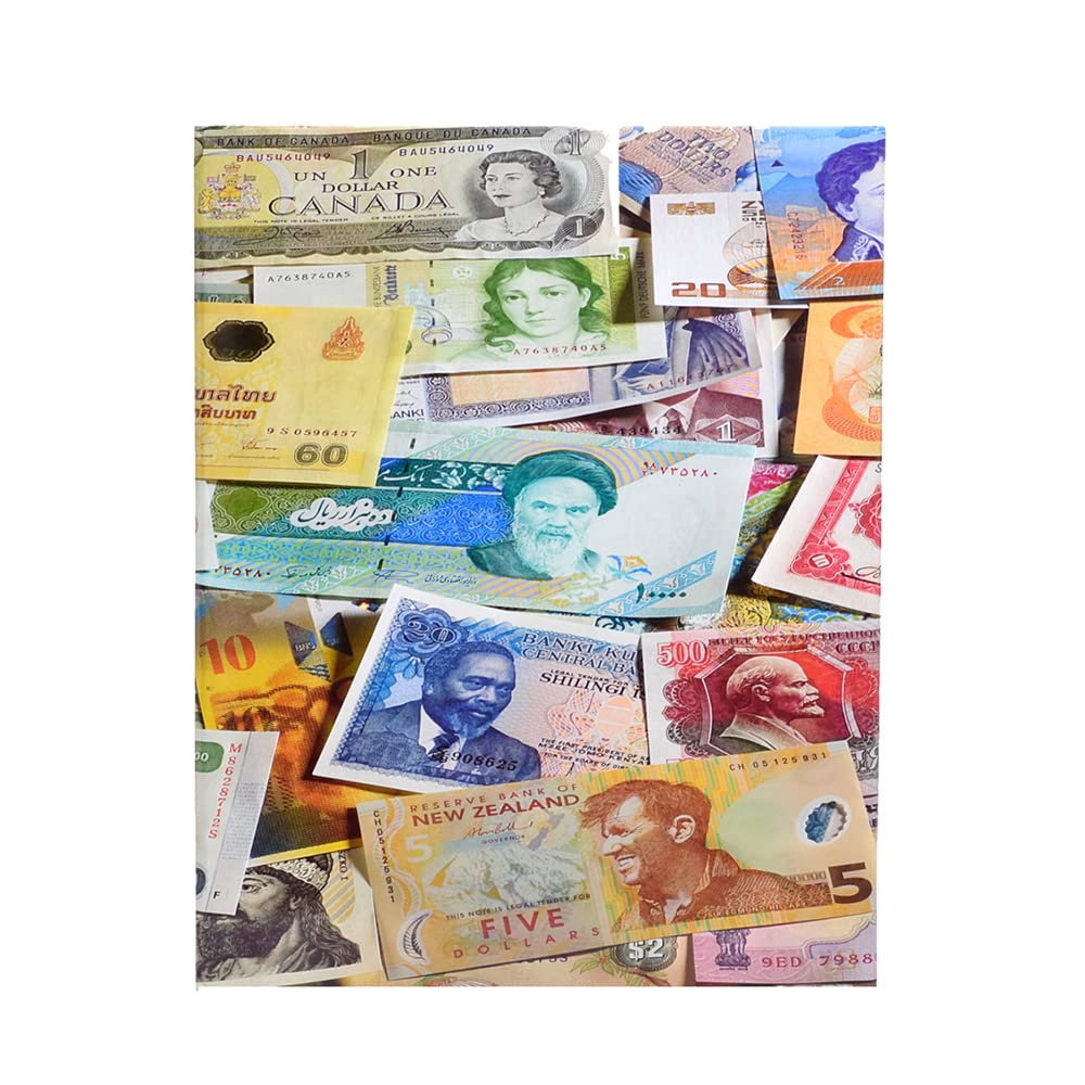 MW MINTAGE WORLD Lighthouse World Note Theme Currency Note Album for 300 Bank Notes| 245 x 300 x 60 mm, Small, Multicolor