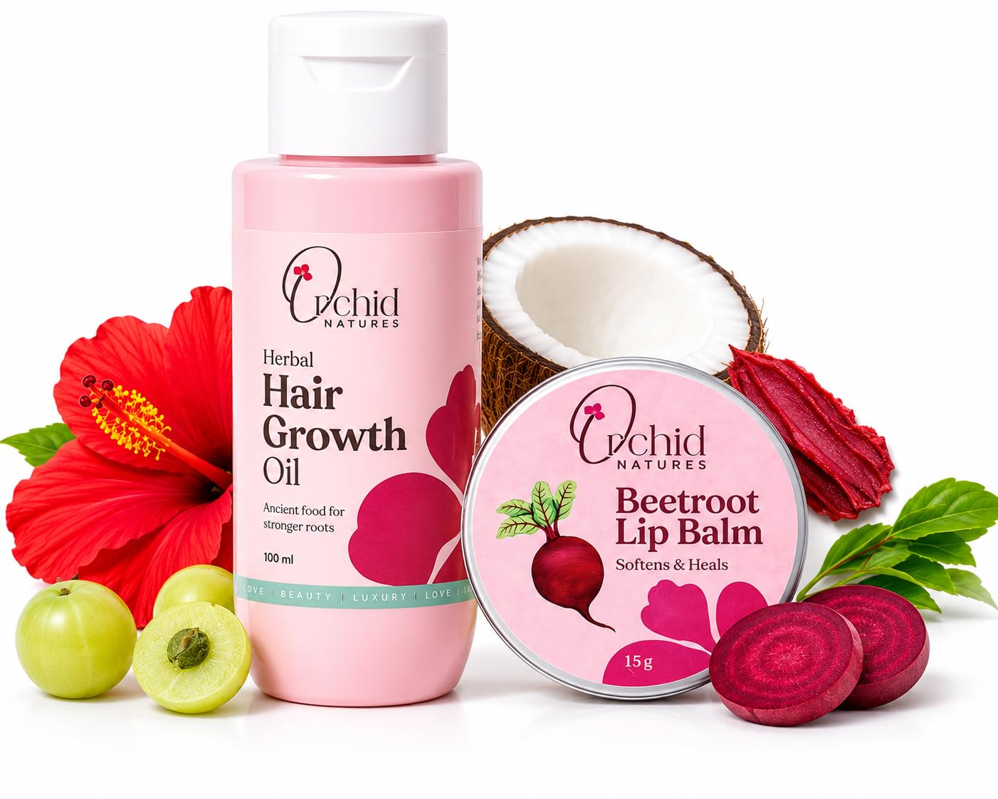Hair & Lip Care Combo | Rosemary Hair Growth Oil 100ml + Beetroot Lip Balm 15g | Daily Hair Nourishment & Lip Care Bundle | Herbal Beauty Combo for Men & Women-image-42