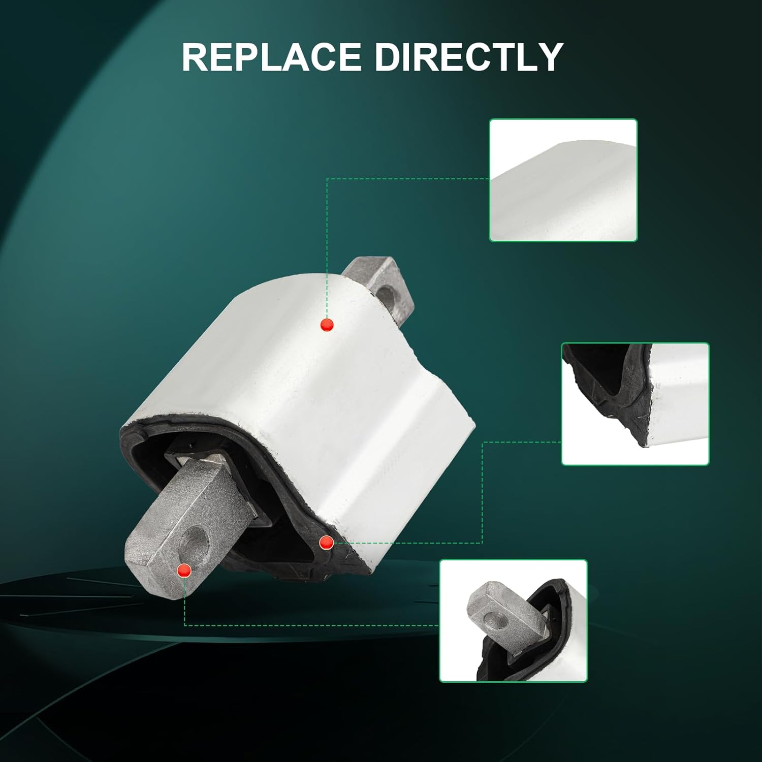 SCITOO Engine Motor Mount Transmission Mount Kit for Mercedes-Benz C230 1.8L 2003-2005 for Mercedes-Benz C32 AMG 3.2L 2002-2004 Replace OE A7060, A7098