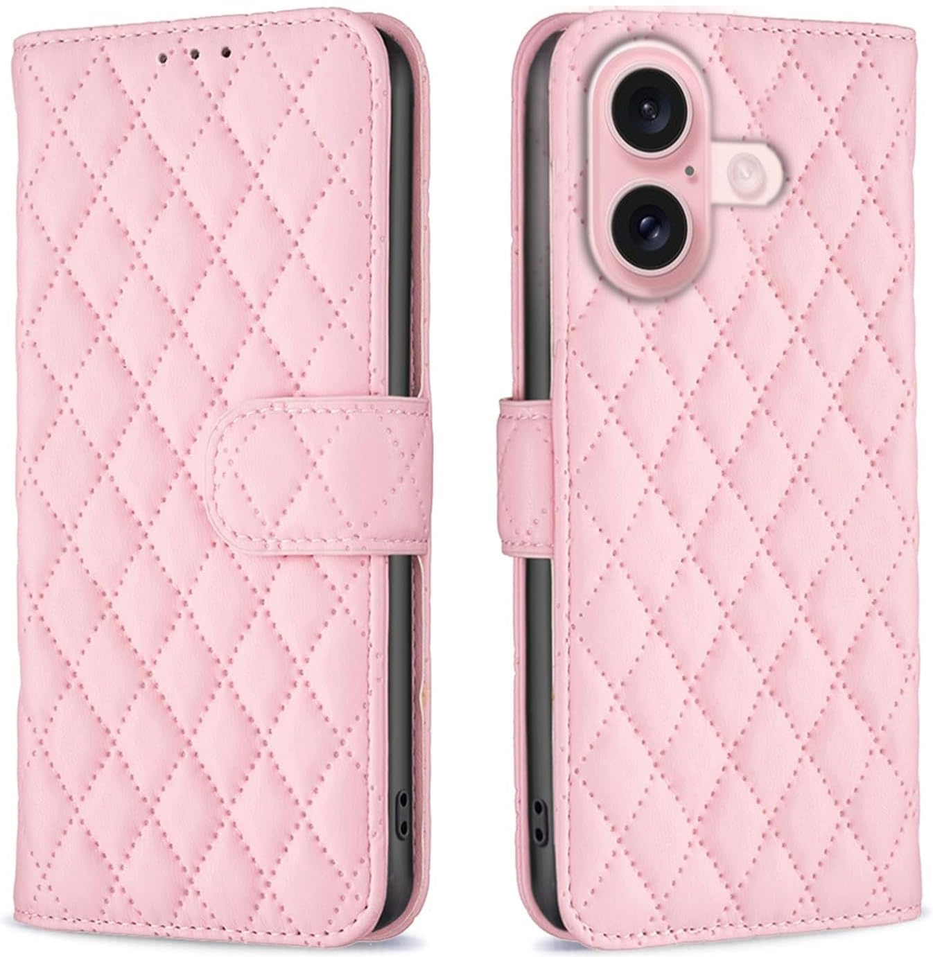 ClickCase for iPhone 16 Plus Puffer Bubbly Soft Faux Leather Back Case Magnetic Wallet Flip Cover for iPhone 16 Plus (English Pink) (B0DF7B6SBK) Amazon Price History, Amazon Price Tracker