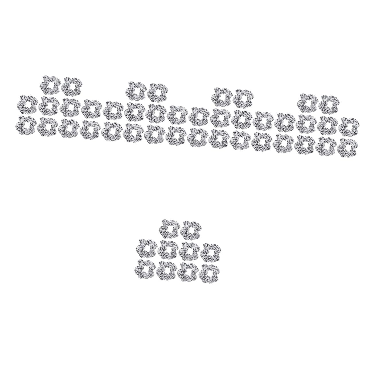 50stücke Haargummis Im Kuhmuster Elegante Haarbänder Für Pferdeschwanz Modische Haaraccessoires Für Alltag Und Partys Weich Und Langlebig Für Damen Und Mädchen