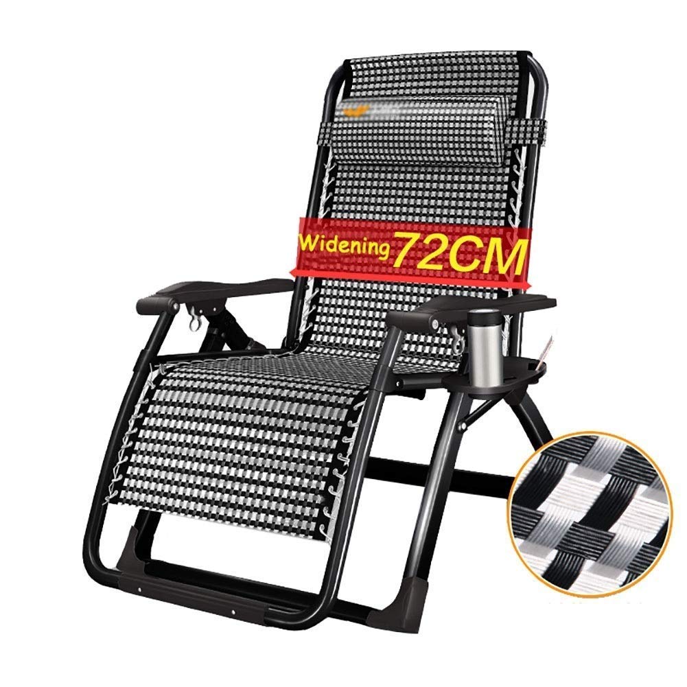 Chaise longue de jardin inclinable et pliante avec charge de 200 kg