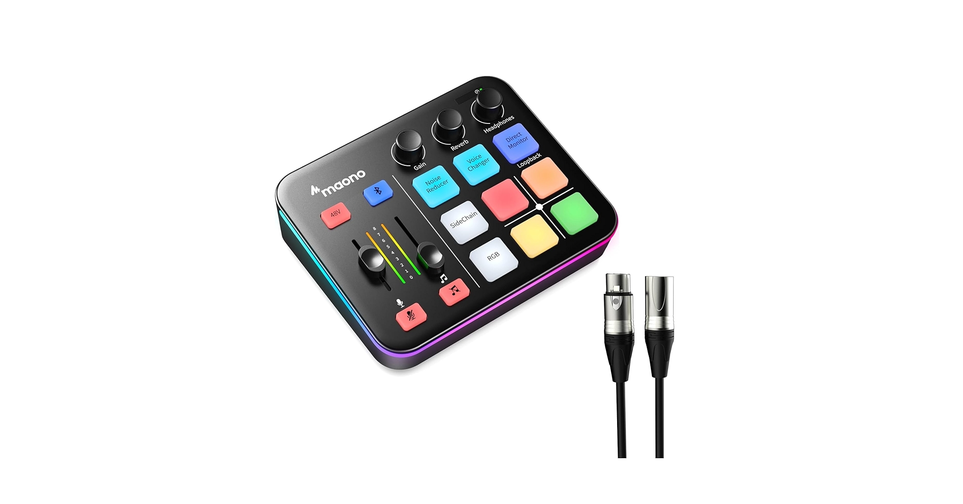 Maono PD100 ゲーミングオーディオミキサー（G1NEO 新品付き） Maonocaster G1 NEO One-Stop Streaming Audio Mixer