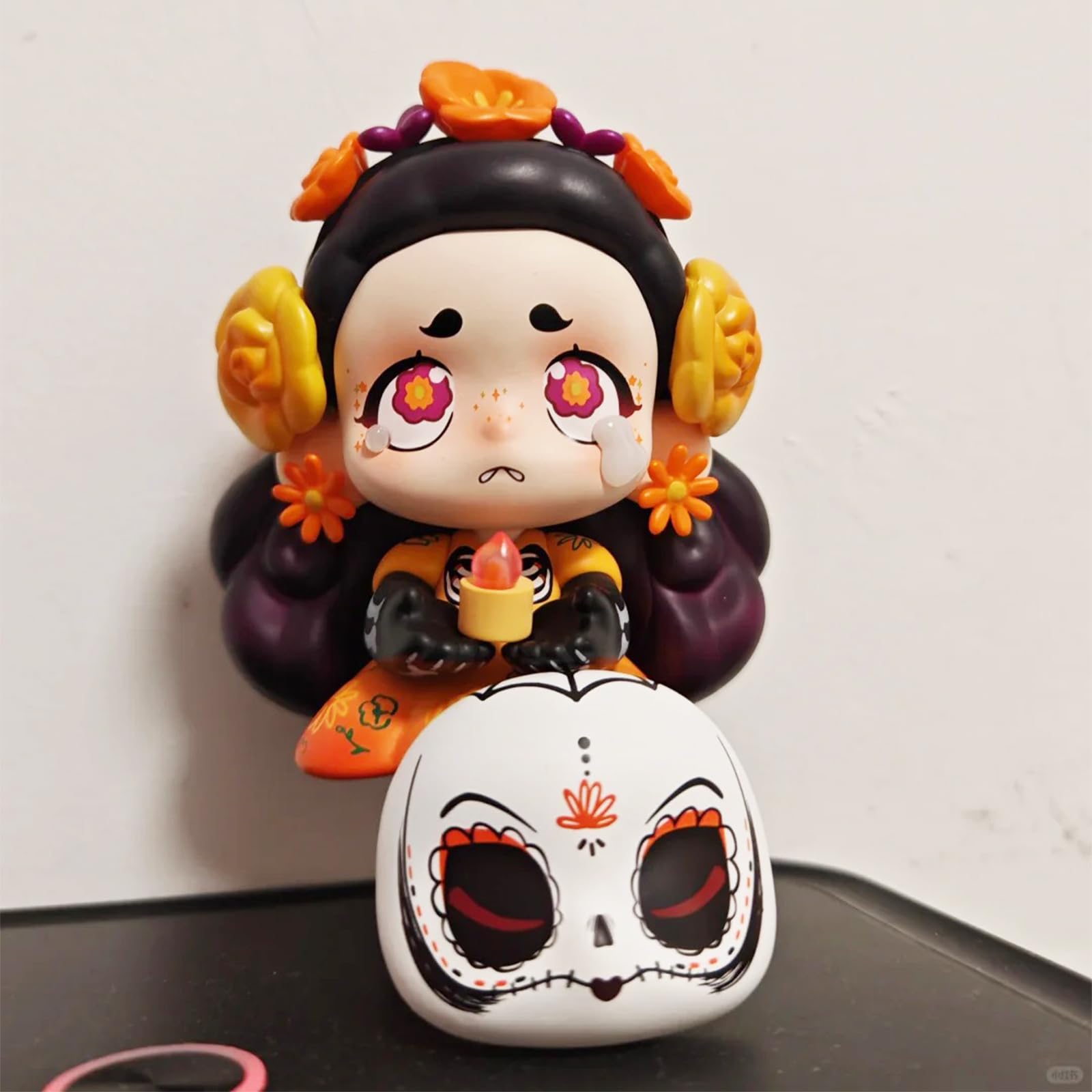 CALEMBOU Anime Blind Box, Cute Kasa Not a Villain Series Blind Box Figure for Desktop Ornament, Collectable PVC Figure for Halloween Christmas