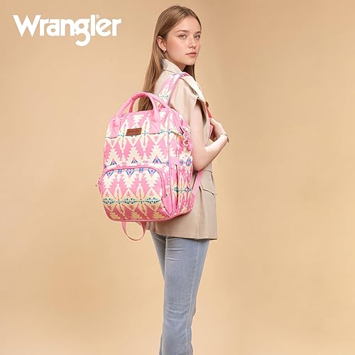 Miniatura 6 de Montana West Wrangler Callie - Mochila para pañales con correas para cochecito, diseño occidental, bolsa de viaje multifunción para bebé,